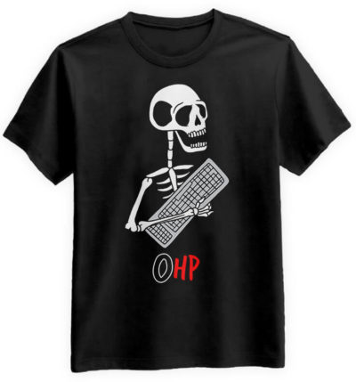Gracz-Halloween-0HP-czarna-koszulka