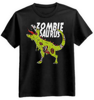 Zombiesaurus-meska-koszulka-czarna